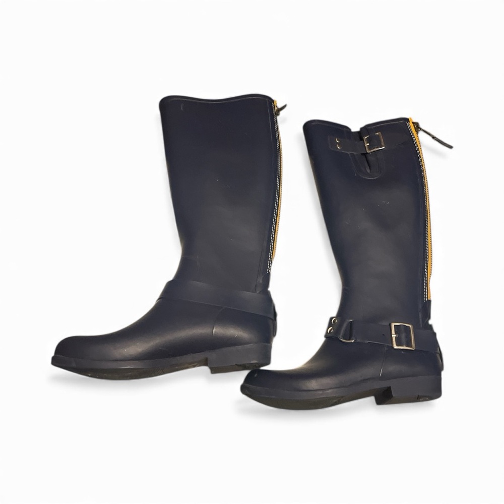 Steve Madden Tsunami Blue navy raining Boots - Picture 5 of 9